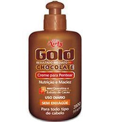 Crème Coiffante au Chocolat sans Rinçage Hydratante Gold de Niely